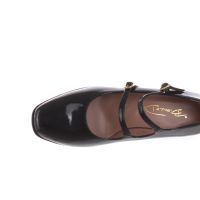 Bianca di ballerina mary jane in vernice da donna
