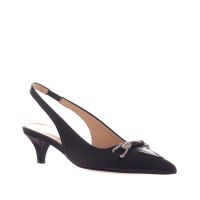 Bianca di décolleté slingback in pelle  da donna