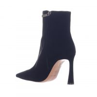 Bianca di stivaletto a punta in camoscio da donna