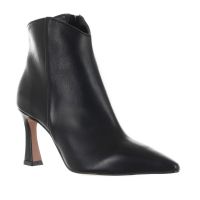 Bianca di stivaletto a punta in nappa da donna