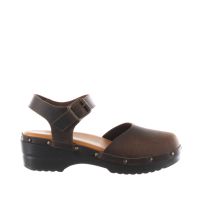 Bionatura sandalo in pelle con suola platform da donna