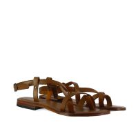 Bocage sandalo flat in pelle da donna