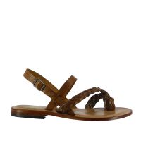 Bocage sandalo flat in pelle intrecciata  da donna