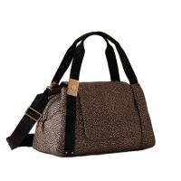 Borbonese bauletto medium in nylon op riciclato e pelle da donna
