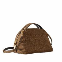 Borbonese borsa a mano sexy small in camoscio da donna