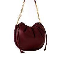 Borbonese borsa a spalla coquille hobo medium in pelle da donna