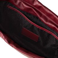 Borbonese borsa a spalla coquille hobo medium in pelle da donna