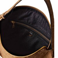 Borbonese borsa a spalla hobo bridle medium in camoscio da donna