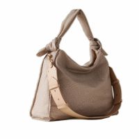 Borbonese hobo lover large in tessuto riciclato op da donna