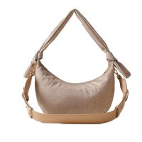 Borbonese hobo lover medium in tessuto riciclato op da donna