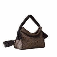 Borbonese hobo lover small in tessuto riciclato op da donna
