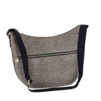 Borbonese luna bag medium in nylon op riciclato e pelle da donna