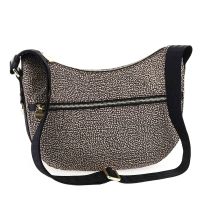 Borbonese luna bag small in nylon op riciclato e pelle da donna