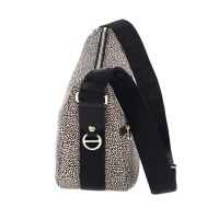 Borbonese luna bag small in nylon op riciclato e pelle da donna