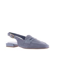 Bruglia ballerina slingback in camoscio traforato da donna