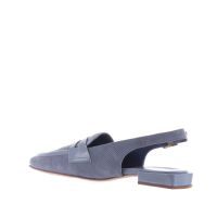 Bruglia ballerina slingback in camoscio traforato da donna