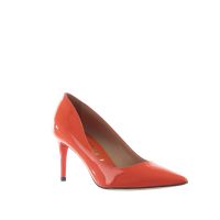 Bruglia décolleté in vernice con tacco midi da donna