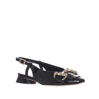 Bruglia milano ballerina slingback in vernice da donna