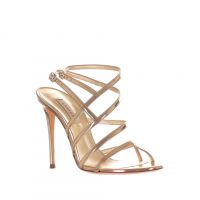 Casadei sandalo interstellar in pelle metal e pvc da donna
