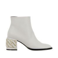 Casadei stivaletto in pelle con borchie da donna