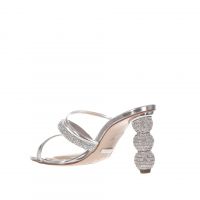 Cecconello sabot in pelle con tacco gioiello da donna