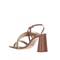 Cecconello sandalo in pelle con fasce imbottite da donna