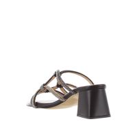 Chiara pasquini sabot in nappa con microcristalli da donna