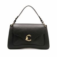 Coccinelle borsa a mano c-me medium in pelle con grana  da donna