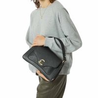Coccinelle borsa a mano c-me medium in pelle con grana  da donna
