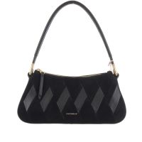 Coccinelle borsa a mano lisbet in camoscio patchwork da donna