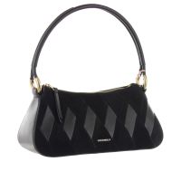 Coccinelle borsa a mano lisbet in camoscio patchwork da donna