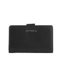 Coccinelle portafoglio metallic soft medium da donna