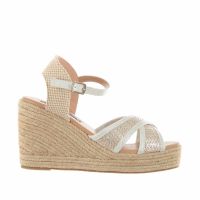 Colors of california espadrillas in rafia laminata da donna