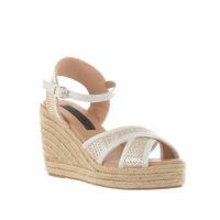 Colors of california espadrillas in rafia laminata da donna