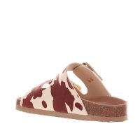 Colors of california sandalo doppia fascia in cavallino da donna