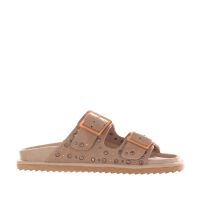Colors of california sandalo in pelle scamosciata con strass da donna
