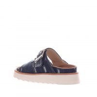 Colors of california sandalo platform in denim  da donna