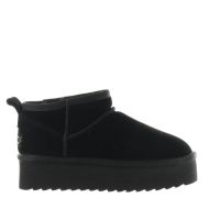 Colors of california stivaletto platform winter boot in camoscio da donna