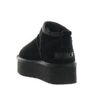Colors of california stivaletto platform winter boot in camoscio da donna