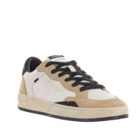 Crime london sneaker chelsea in pelle e glitter da donna