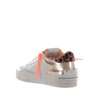 Crime london sneaker sk8 deluxe heel in pelle  da donna