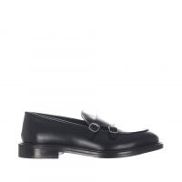 Crisci double monk strap in pelle da uomo