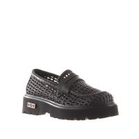 Cult mocassino slash 4219 in pelle intrecciata da donna