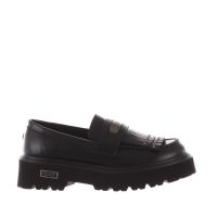 Cult mocassino slash 4352 in pelle con frangia da donna