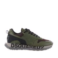 Dsquared2 sneaker running in pelle e camoscio da uomo