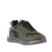 Dsquared2 sneaker running in pelle e camoscio da uomo