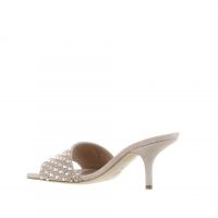 Eddy daniele sabot in camoscio con swarovski da donna