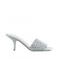 Eddy daniele sabot in raso con swarovski da donna