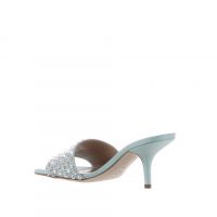 Eddy daniele sabot in raso con swarovski da donna