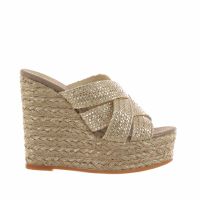 Espadrilles sabot nico trenzas in pelle  da donna